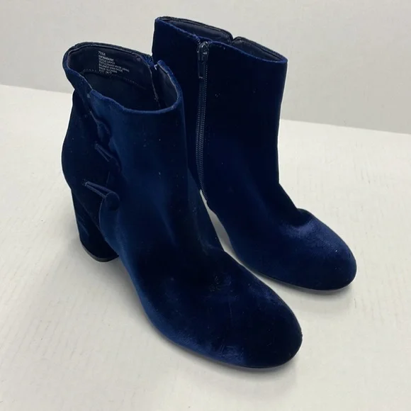 Nine West Khraine velvet blue boots - Picture 3 of 9